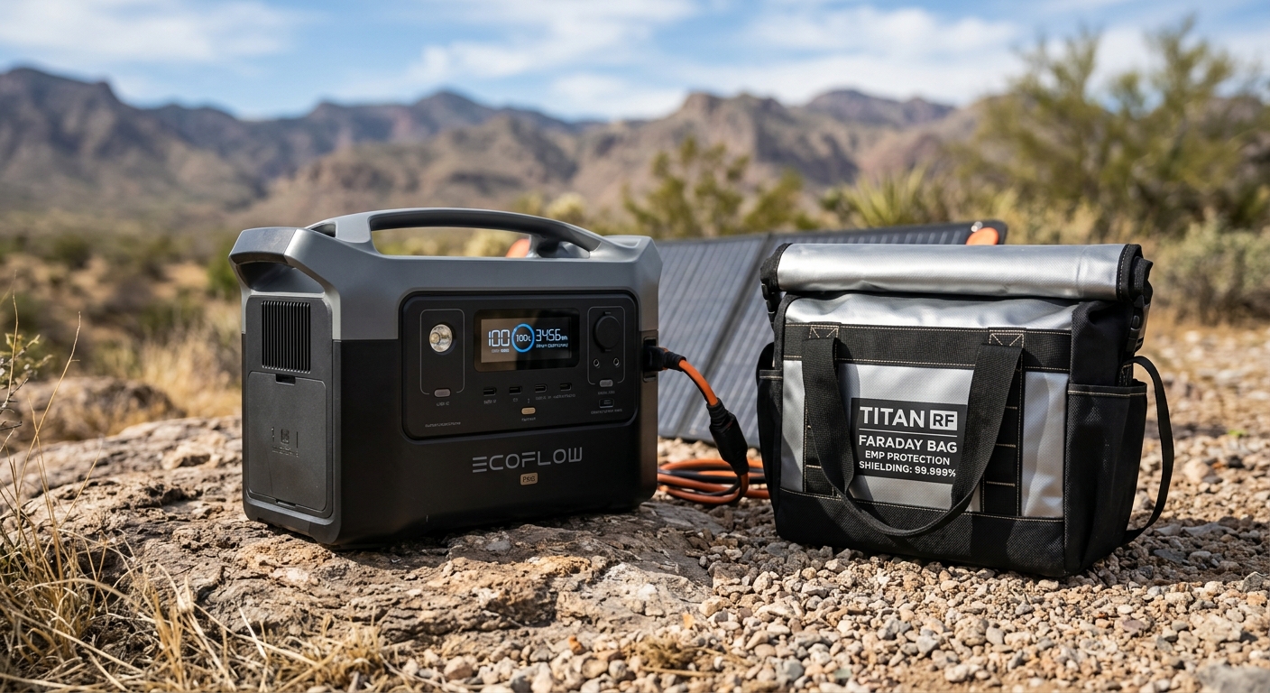 EcoFlow Delta Pro 3 with EMP Faraday Bag