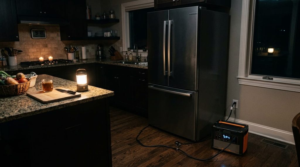 Keeping your refrigerator running with a power station with our hurricane blackout power guide.