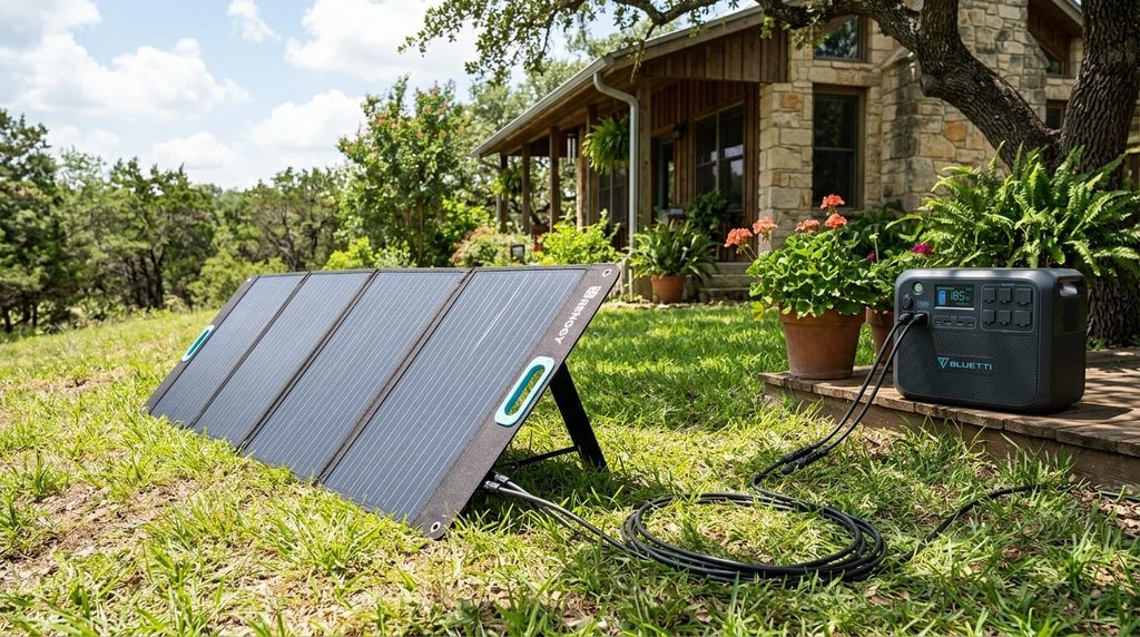 Recharge your power station with free energy using solar panels with our Hurricane Blackout Power Guide.