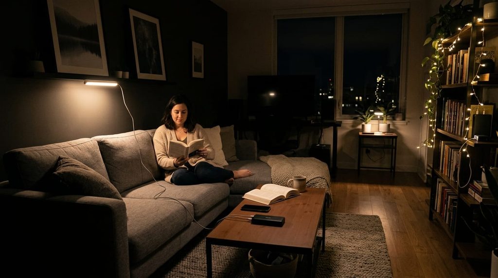 LED Lighting using 12V power for longer battery life between charges with our Hurricane Blackout Power Guide.