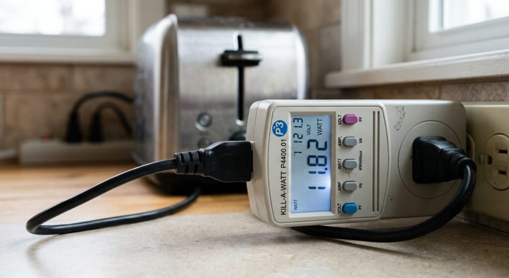 A Killiwatt power meter to keep track of your applicances' power usage.