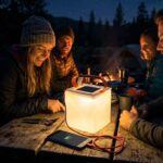 Camping with the LuminAID 2-in-1 Lantern.
